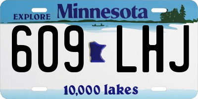 MN license plate 609LHJ