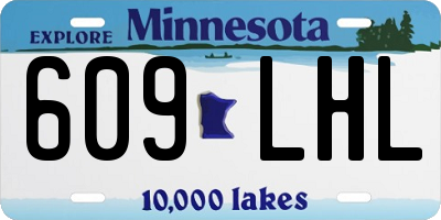 MN license plate 609LHL