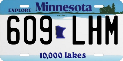 MN license plate 609LHM