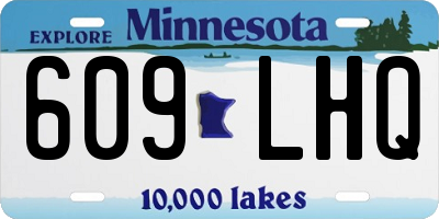 MN license plate 609LHQ