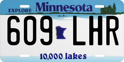 MN license plate 609LHR