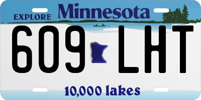 MN license plate 609LHT