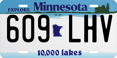 MN license plate 609LHV