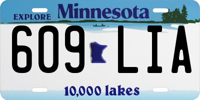 MN license plate 609LIA