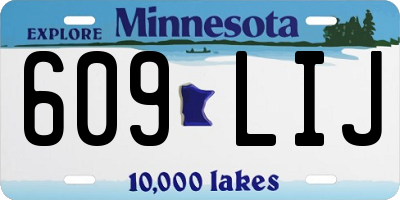 MN license plate 609LIJ
