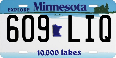 MN license plate 609LIQ