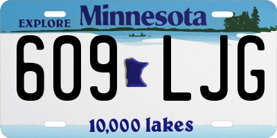 MN license plate 609LJG
