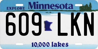 MN license plate 609LKN