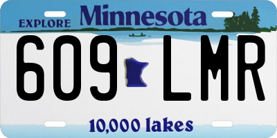 MN license plate 609LMR