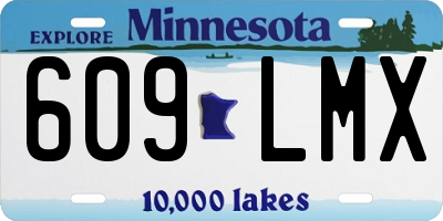 MN license plate 609LMX