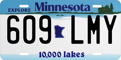 MN license plate 609LMY