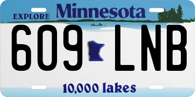 MN license plate 609LNB