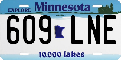 MN license plate 609LNE