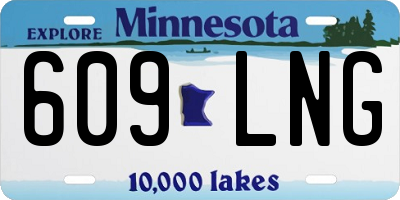 MN license plate 609LNG