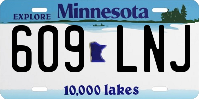 MN license plate 609LNJ