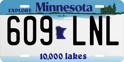 MN license plate 609LNL