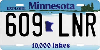 MN license plate 609LNR