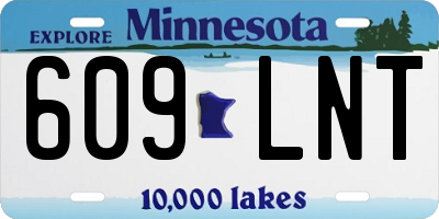 MN license plate 609LNT