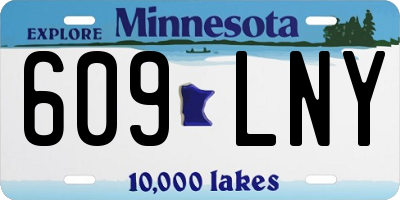 MN license plate 609LNY