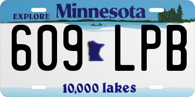 MN license plate 609LPB