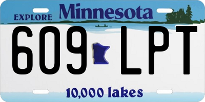 MN license plate 609LPT