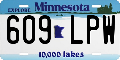 MN license plate 609LPW