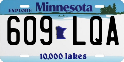 MN license plate 609LQA