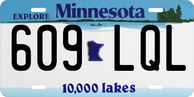 MN license plate 609LQL