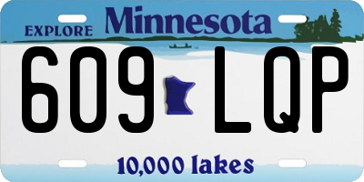 MN license plate 609LQP