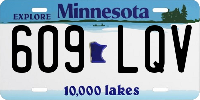 MN license plate 609LQV
