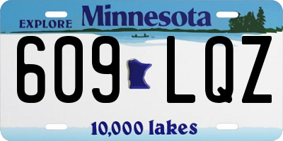 MN license plate 609LQZ