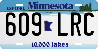 MN license plate 609LRC