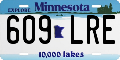 MN license plate 609LRE