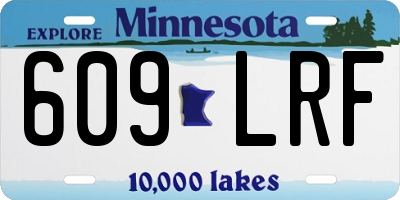 MN license plate 609LRF