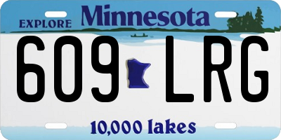 MN license plate 609LRG