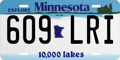 MN license plate 609LRI
