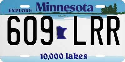 MN license plate 609LRR