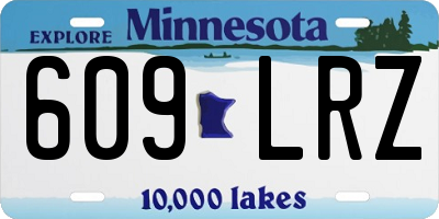 MN license plate 609LRZ