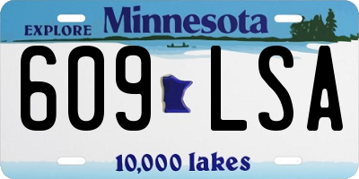MN license plate 609LSA