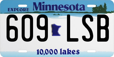 MN license plate 609LSB