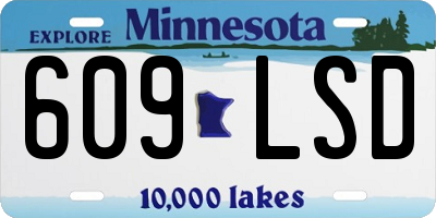 MN license plate 609LSD