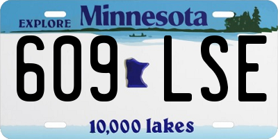 MN license plate 609LSE
