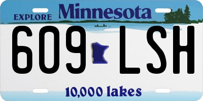 MN license plate 609LSH