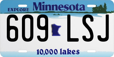 MN license plate 609LSJ