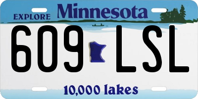 MN license plate 609LSL