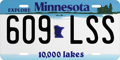 MN license plate 609LSS