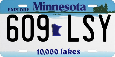 MN license plate 609LSY