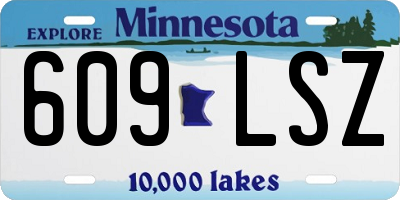 MN license plate 609LSZ