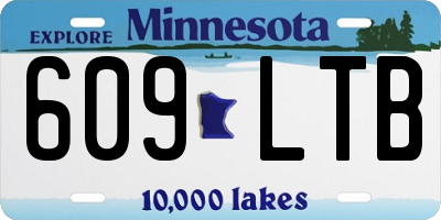 MN license plate 609LTB