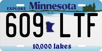MN license plate 609LTF